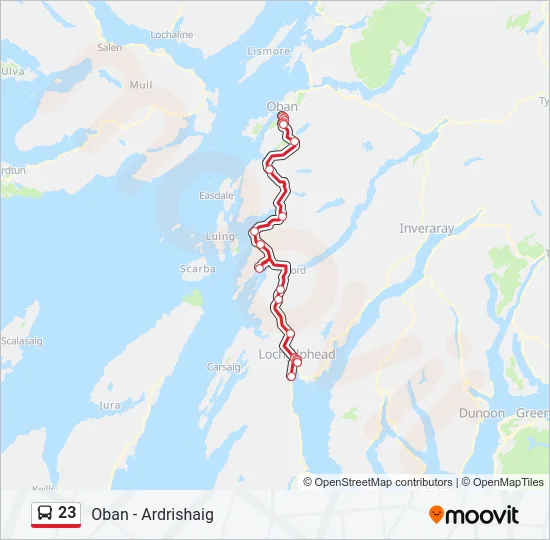 23 Bus Line Map