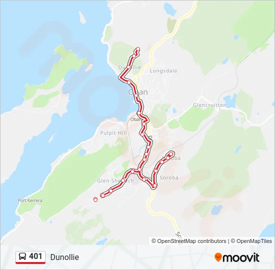 401 Bus Line Map