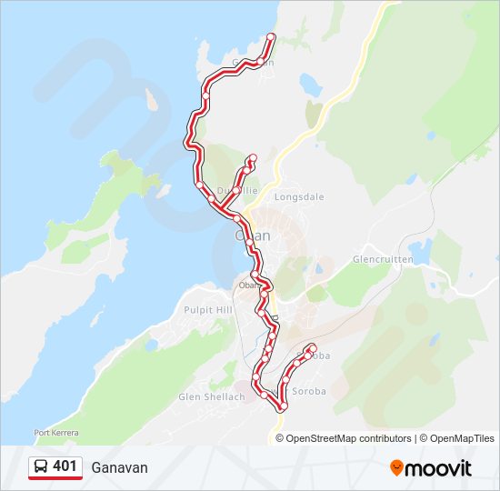 401 Bus Line Map