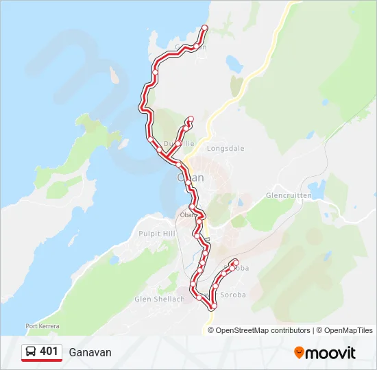 401 Bus Line Map