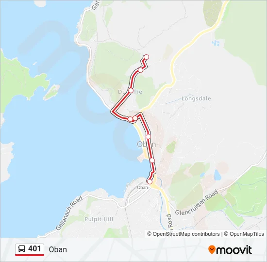 401 Bus Line Map