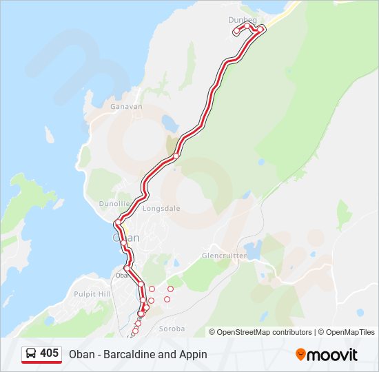 405 Bus Line Map