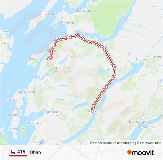 415 Bus 415 Route: Schedules, Stops & Maps - Oban (Updated)