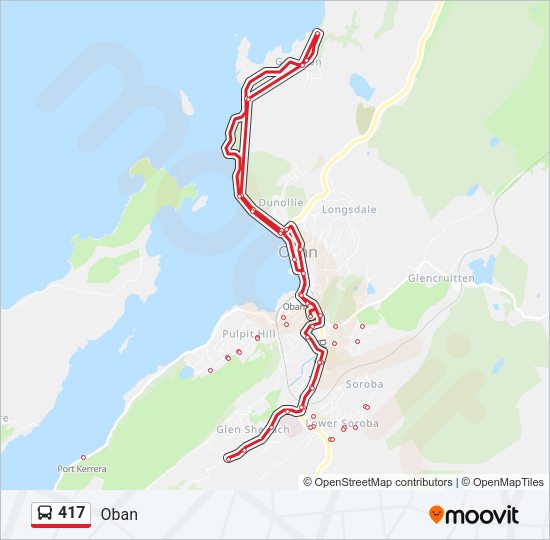 417 Bus Line Map