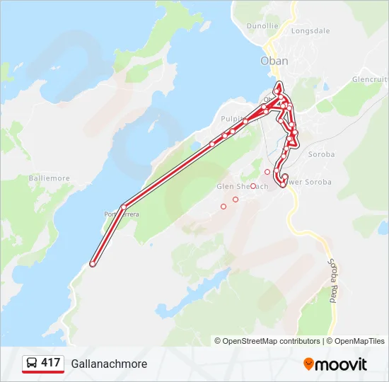417 Bus Line Map