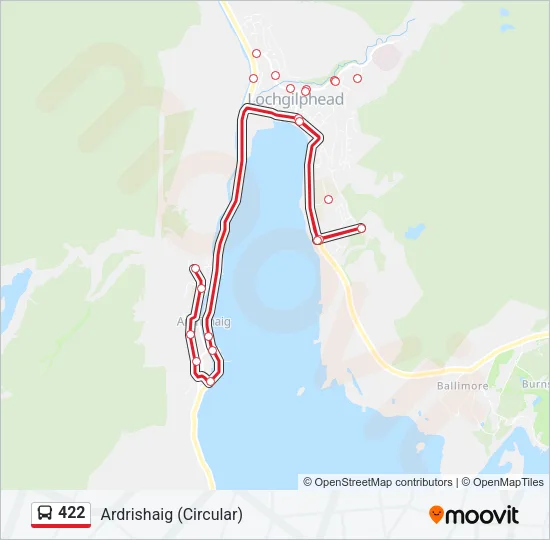 422 Bus Line Map