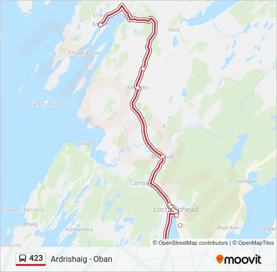 423 Bus Line Map