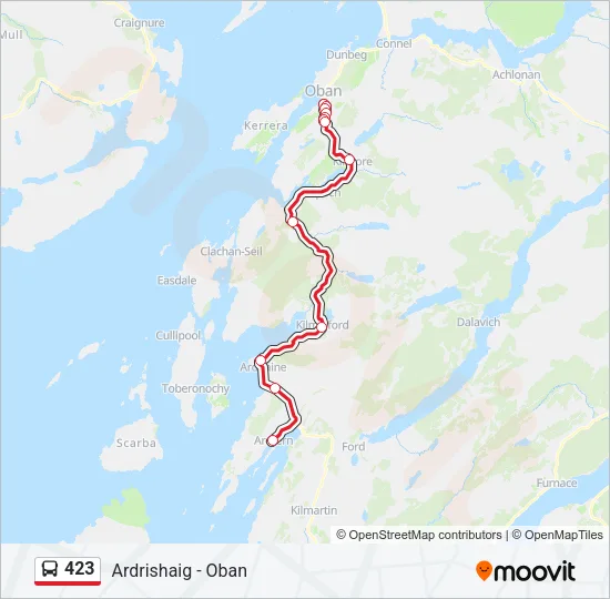 423 Bus Line Map