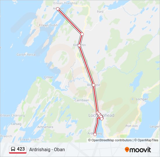 423 Bus Line Map