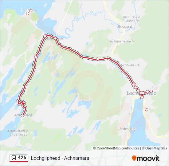 426 Bus Line Map