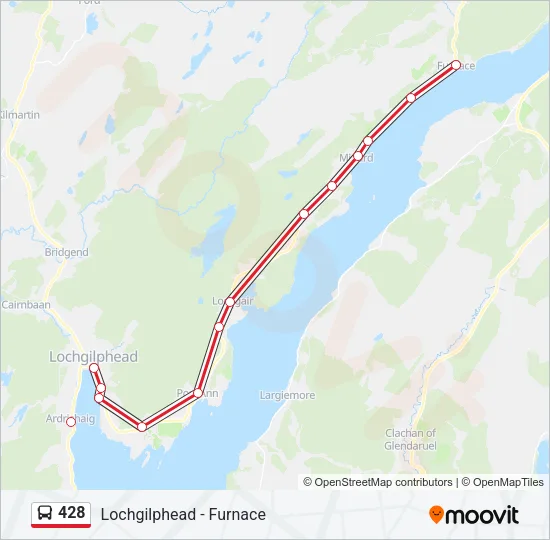 428 Bus Line Map