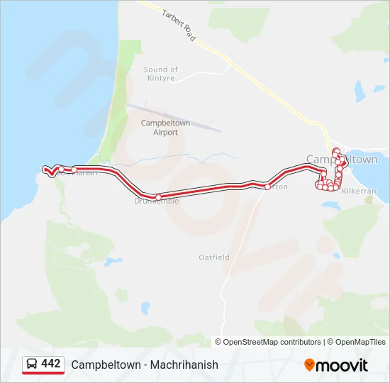 442 Bus Line Map