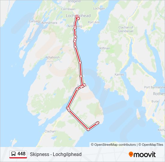 448 bus Line Map