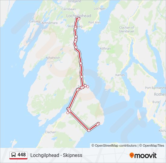 448 Bus Line Map