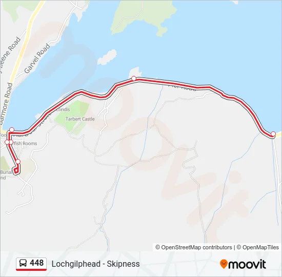 448 Bus Line Map