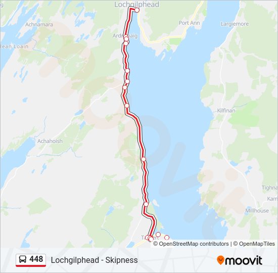 448 bus Line Map