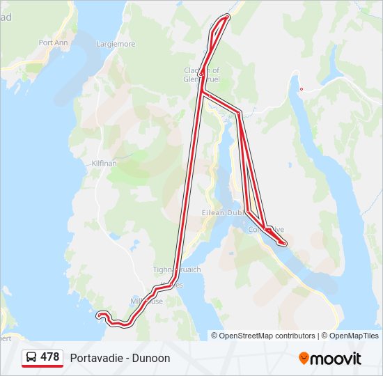 478 Bus Line Map