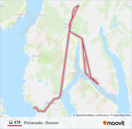 478 Bus Line Map