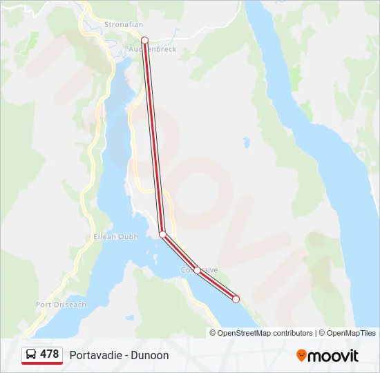 478 Bus Line Map