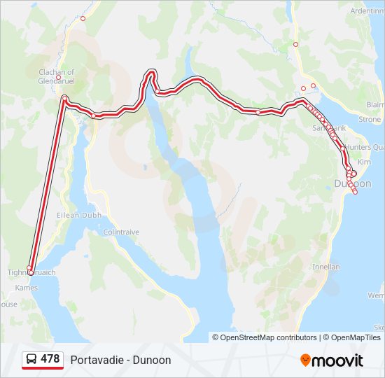 478 Bus Line Map