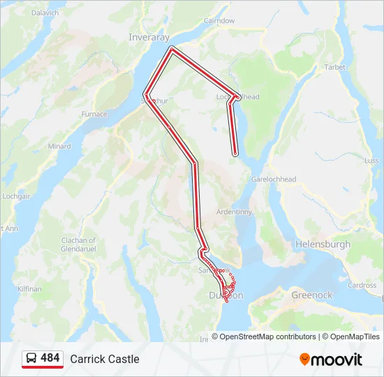 484 Bus Line Map