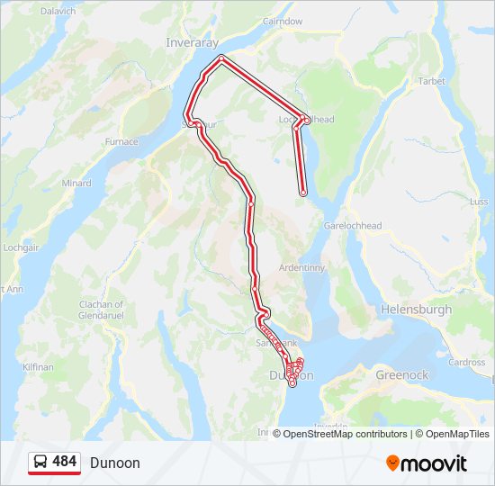 484 Bus Line Map