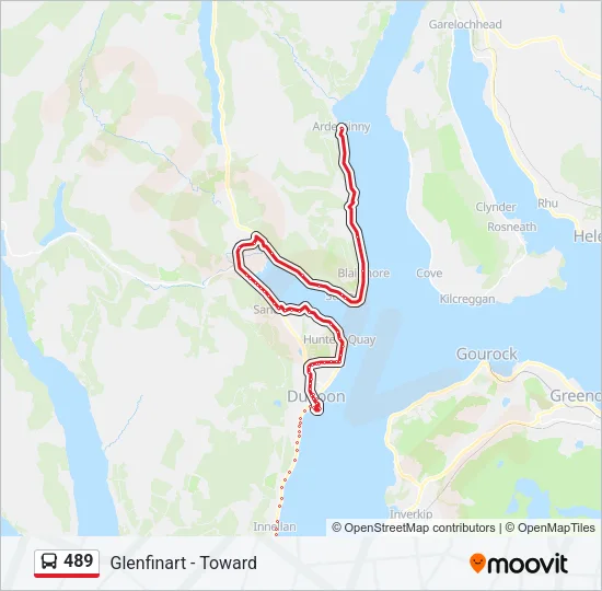 489 Bus Line Map