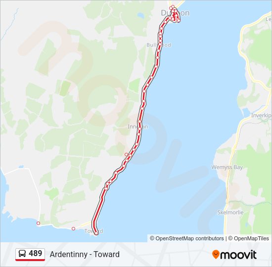 489 Bus Line Map