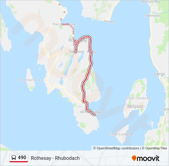490 Bus Line Map