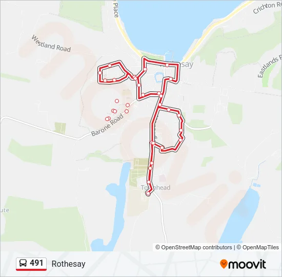 491 Bus Line Map