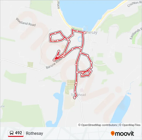 492 Bus Line Map
