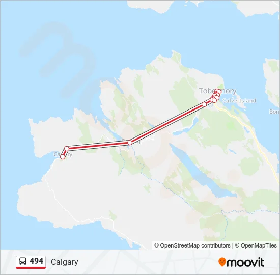 494 Bus Line Map