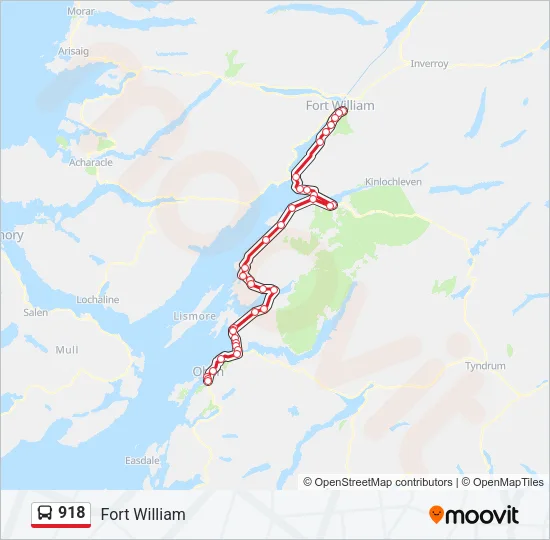 918 Bus Line Map