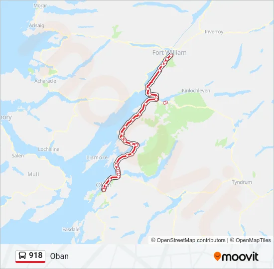 918 Bus Line Map