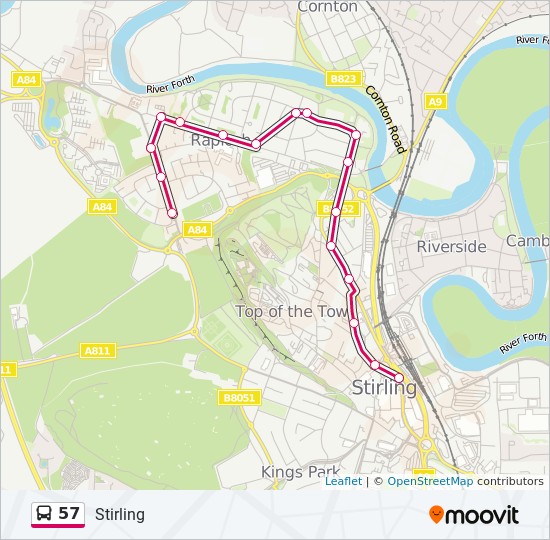 57 Route Schedules Stops Maps Stirling