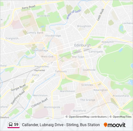 Bus 59 Route Map 59 Route: Schedules, Stops & Maps - Stirling (Updated)