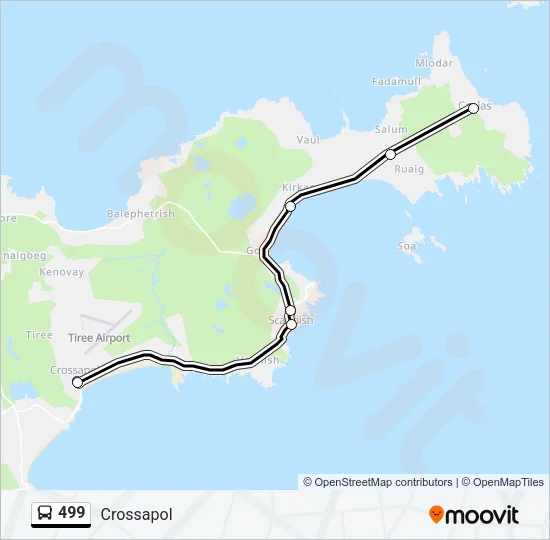 499 Bus Line Map