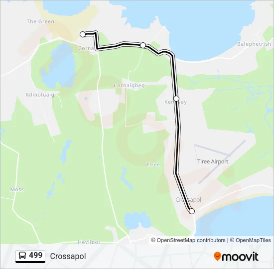 499 Bus Line Map