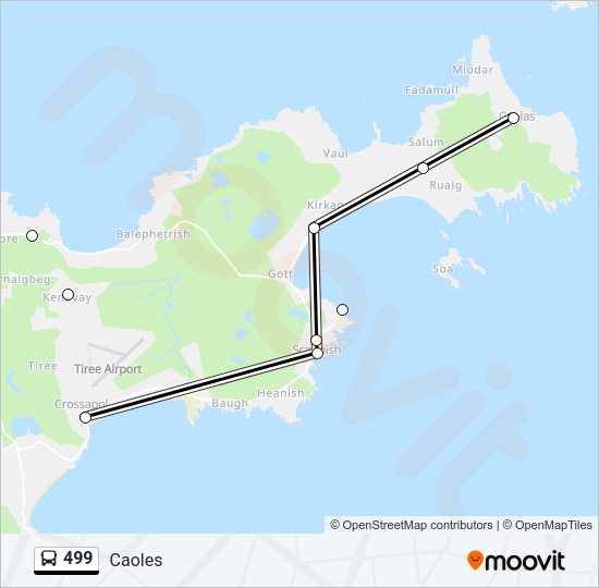 499 Bus Line Map