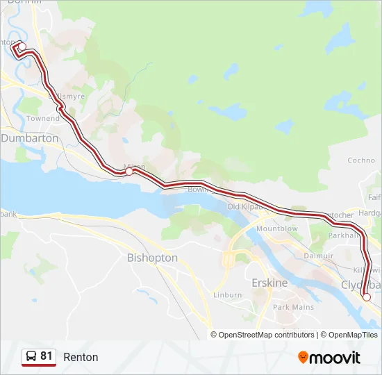 81 Bus Line Map