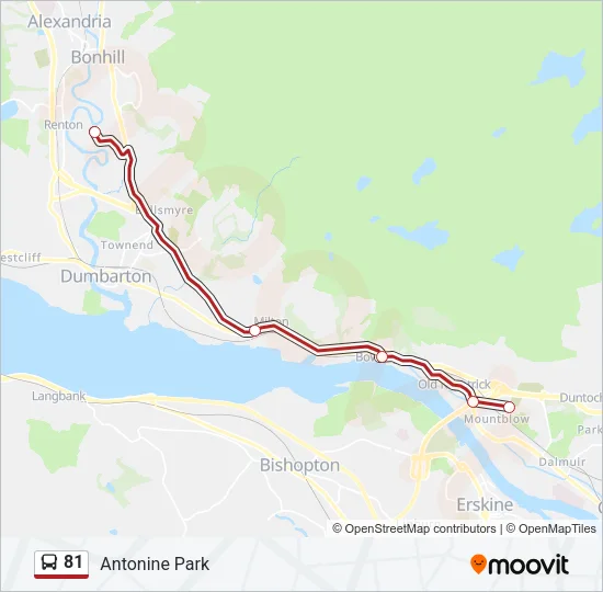 81 Bus Line Map