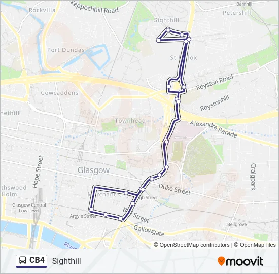 CB4 Bus Line Map