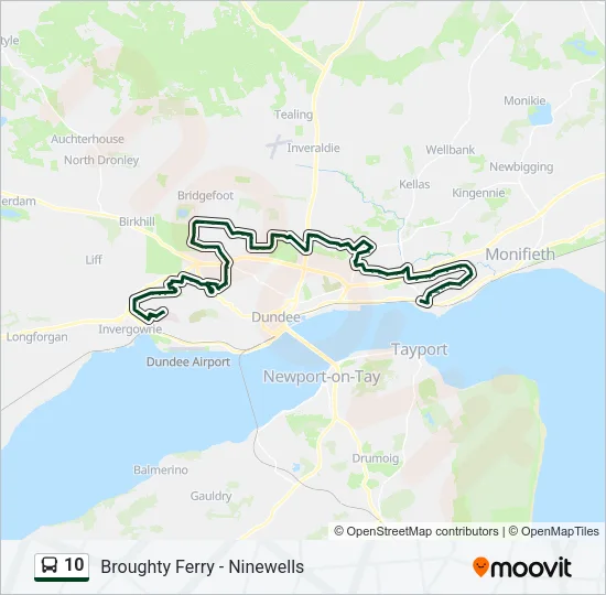 10 Bus Line Map