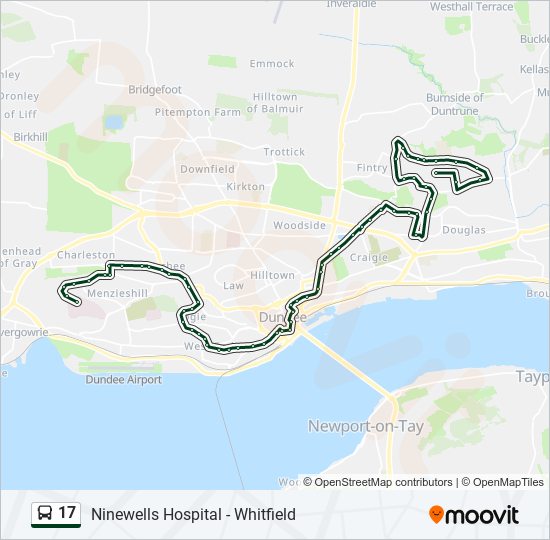 Bus 17 Route Map 17 Route: Schedules, Stops & Maps - Ninewells (Updated)