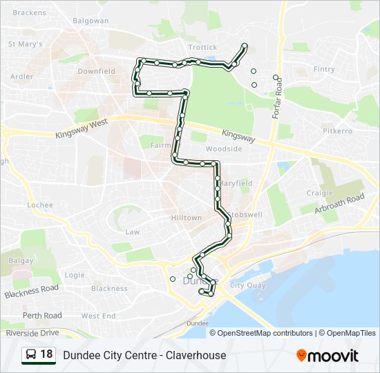 18 Bus Line Map