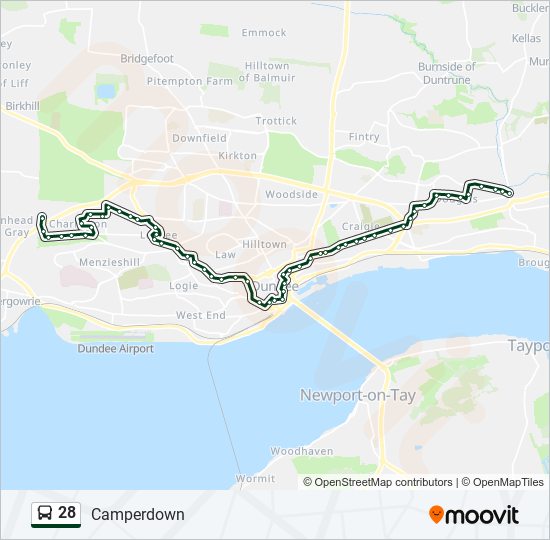 Bus 28 Route Map 28 Route: Schedules, Stops & Maps - Camperdown (Updated)