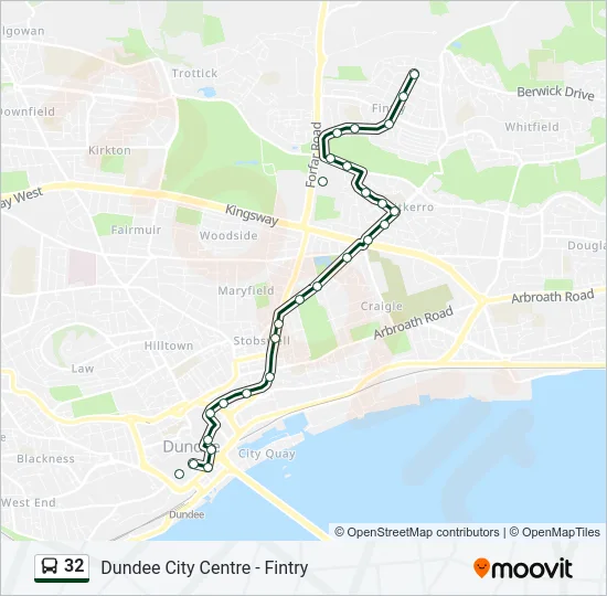 32 Bus Line Map