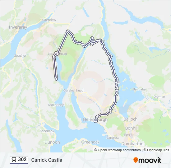 302 Bus Line Map