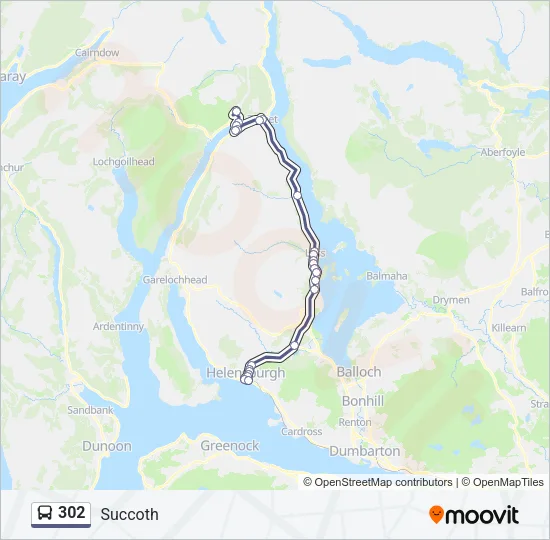 302 Bus Line Map
