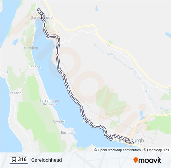 316 Bus Line Map